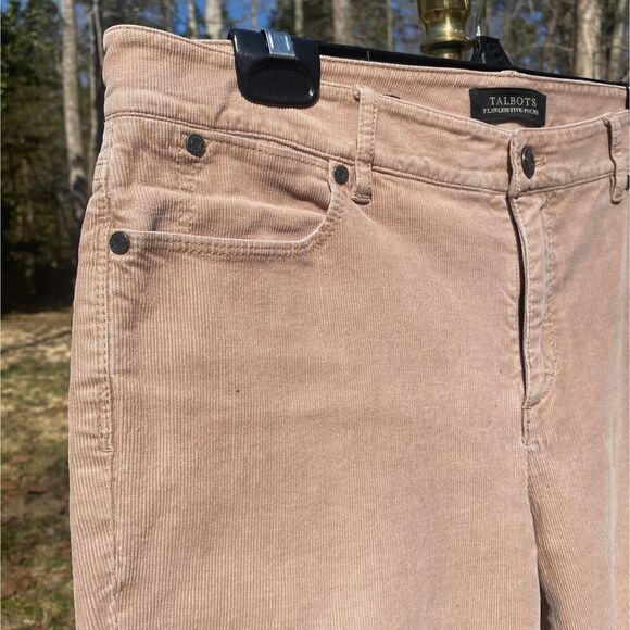 Talbots Flawless Five Pocket Tan Corduroy Pants - Picture 4 of 8